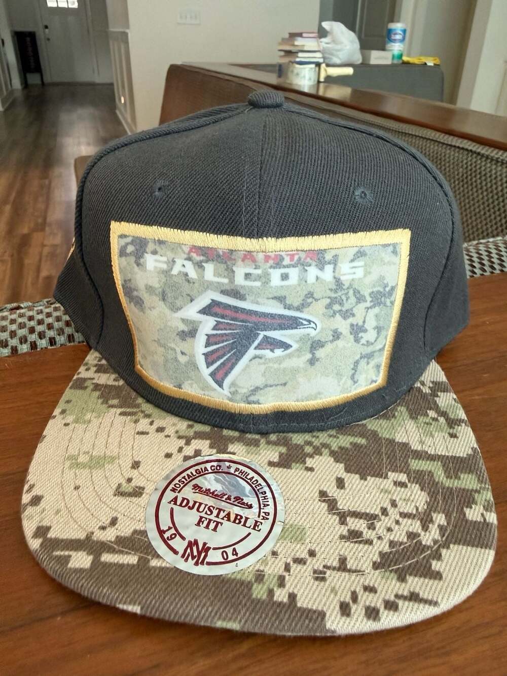 Mitchell & Ness Atlanta Falcons Snapback Hat Adjustable Fit
